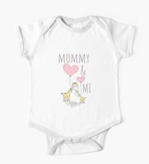 Mommy And Me Giraffe Cute Animal Heart Love Women Kids One Piece - Short Sleeve
