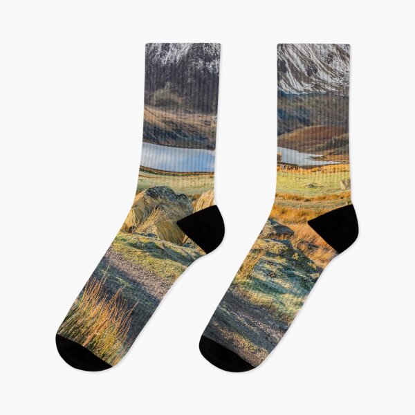 Item preview, Valley Sunlight Ogwen Lake Snowdonia  designed and sold by AJEvans.