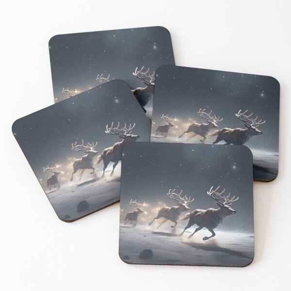 Item preview, Reindeers running designed and sold by toaderbogdan88.