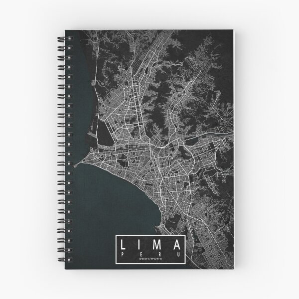 Item preview, Lima City Map of Peru - Dark designed and sold by deMAP.