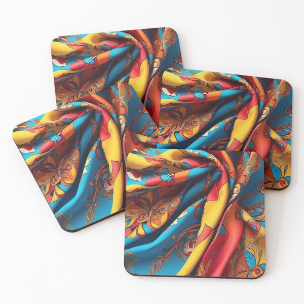 Item preview, Elegant Cascade of Floral Euphoria: Silk Fabric Artistry" designed and sold by ArtComixHaven.