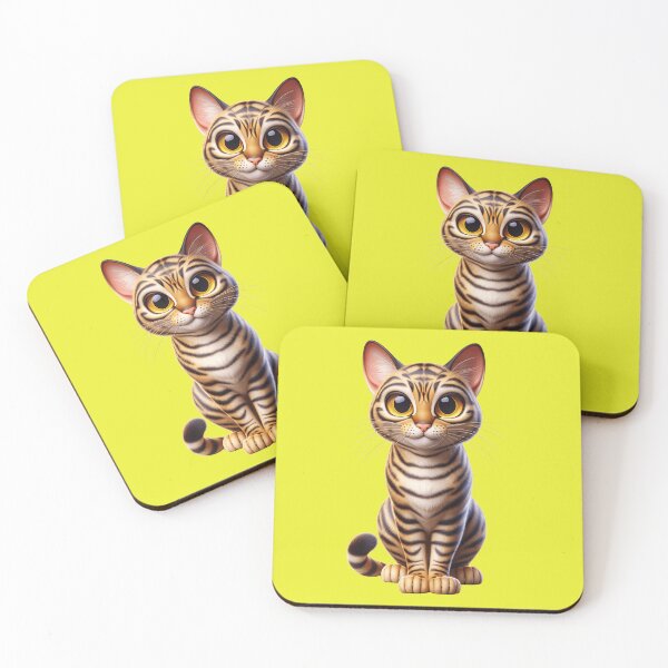 Item preview, Cute Cartoon Toyger Kitten - Cute and Fluffy Design designed and sold by Nathalymx.