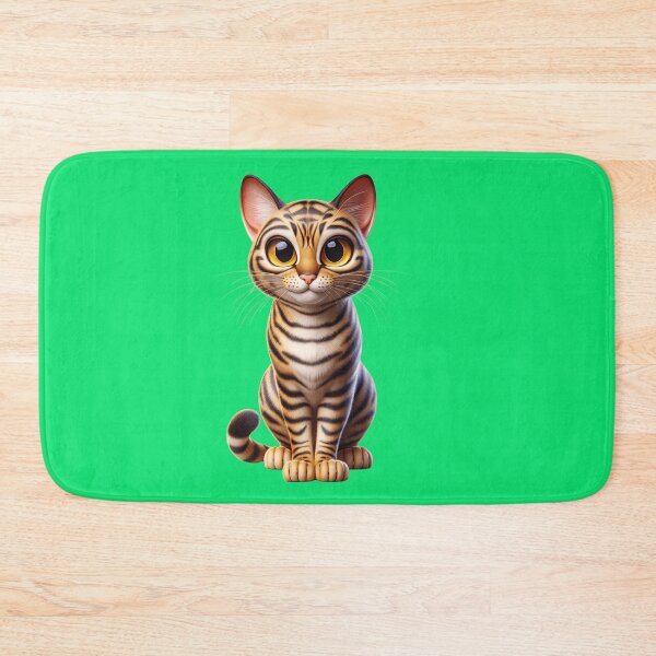 Item preview, Cute Cartoon Toyger Kitten - Cute and Fluffy Design designed and sold by Nathalymx.
