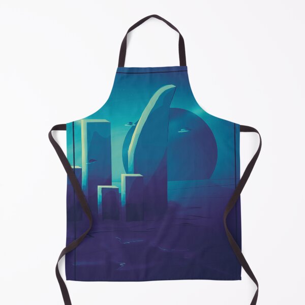 Item preview, Another Place: Retro Cyberpunk Sci-Fi Planet designed and sold by Skull Fern.