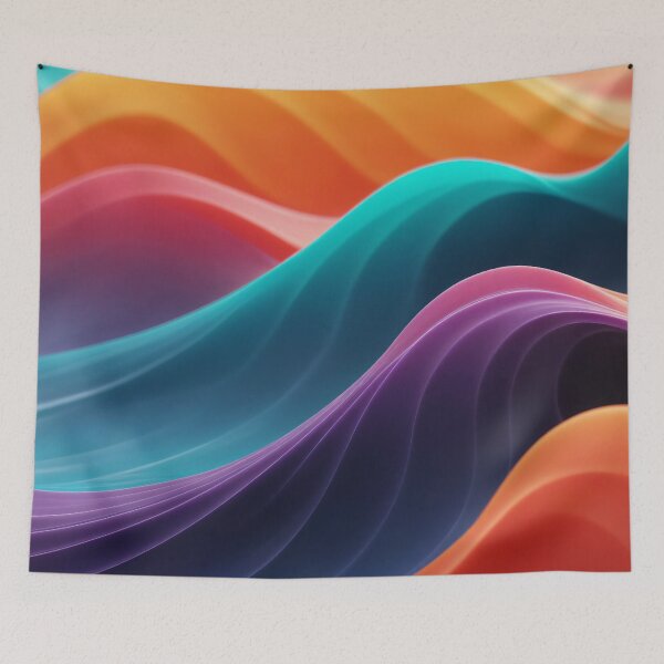 Item preview, Abstract colorful waves designed and sold by Giuseppe Cammino.