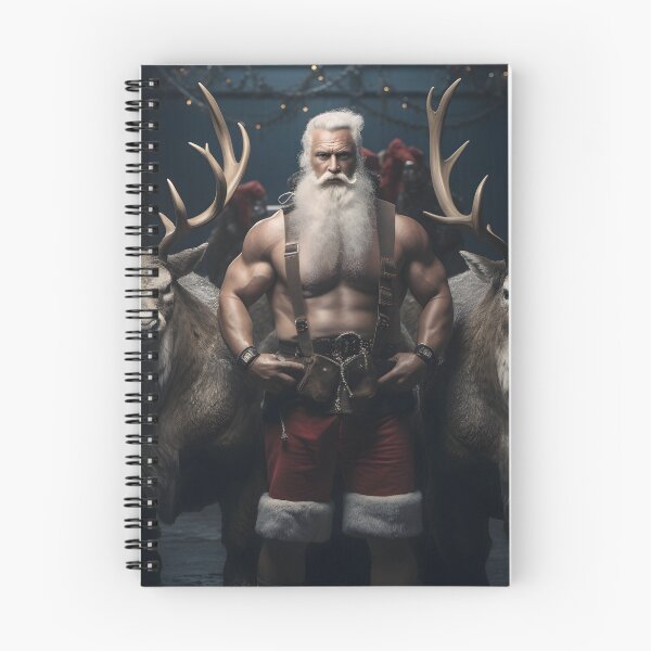 Item preview, Muscle Santa and Reindeers designed and sold by toaderbogdan88.