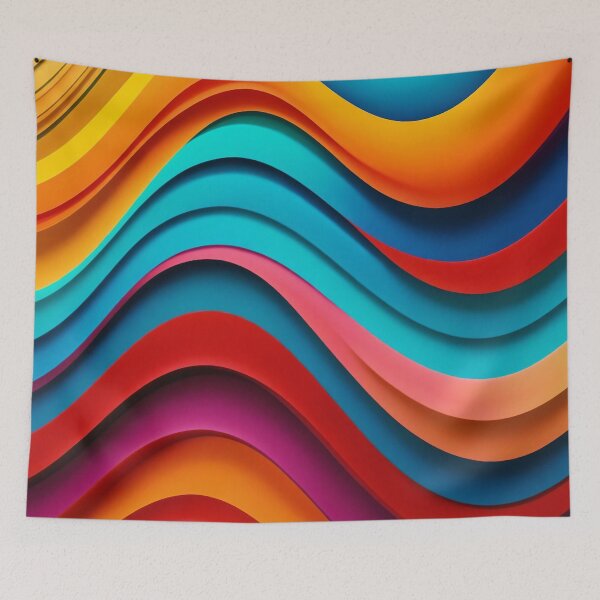 Item preview, Abstract colorful waves designed and sold by Giuseppe Cammino.