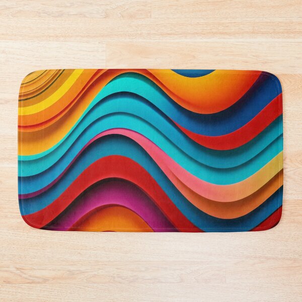 Item preview, Abstract colorful waves designed and sold by Giuseppe Cammino.