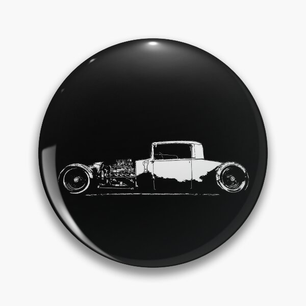 Item preview, Ford Model A Rat Rod - white on dark background designed and sold by mal-photography.
