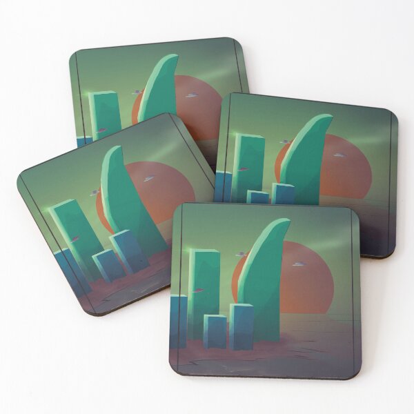 Item preview, Travel To Another Place: Retro Cyberpunk Sci-Fi Planet designed and sold by Skull Fern.