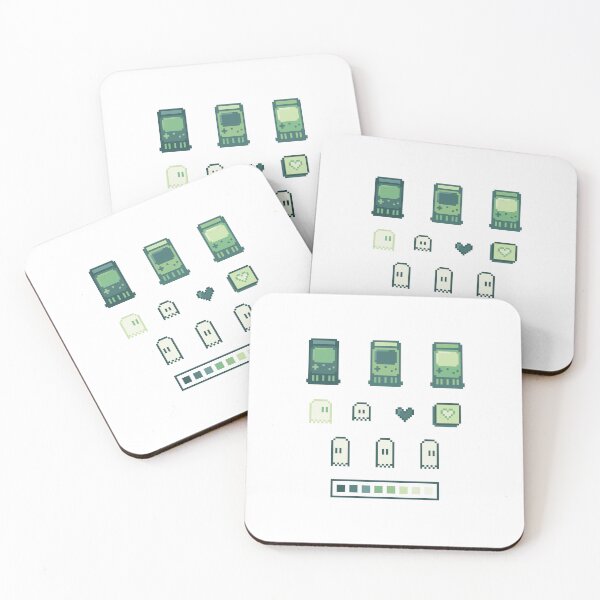 Item preview, Retro Arcade Ghost Pixel Art Green designed and sold by muffineshipster.