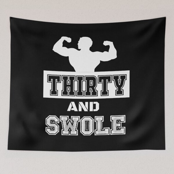 Item preview, Thirty And Swole - Gym Dad Muscle Uncle 30th Birthday TShirt designed and sold by PrintPress.