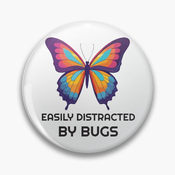 Item preview, Easily distracted by bugs - butterfly designed and sold by twisted-dot.