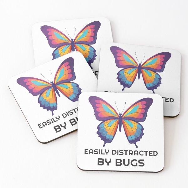 Item preview, Easily distracted by bugs - butterfly designed and sold by twisted-dot.