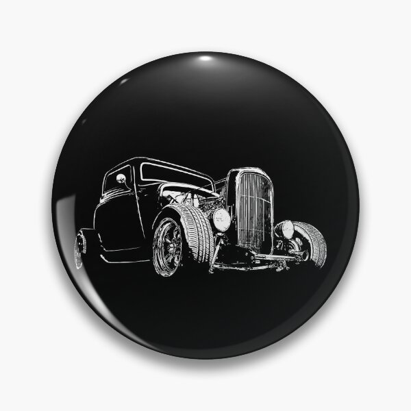 Item preview, 1932 Ford #ccc6bbCoupe - stylized white on dark background designed and sold by mal-photography.
