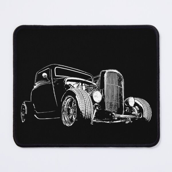 Item preview, 1932 Ford #ccc6bbCoupe - stylized white on dark background designed and sold by mal-photography.