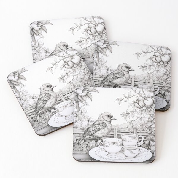 Item preview, Loro tomando té entre árboles frondosos designed and sold by claudiapinochet.