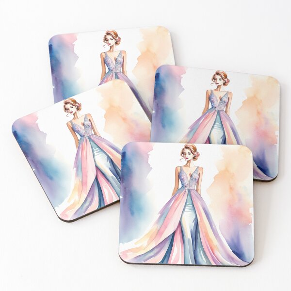 Item preview, Watercolor Fashion - Classy and elegant evening gown 7 designed and sold by FantaDesign.