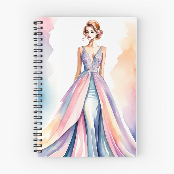 Item preview, Watercolor Fashion - Classy and elegant evening gown 7 designed and sold by FantaDesign.
