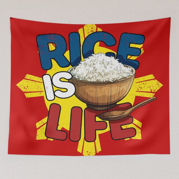 Item preview, El arroz es vida: plato de arroz del orgullo filipino Diseño filipino designed and sold by Dimokaya Clothing Co..