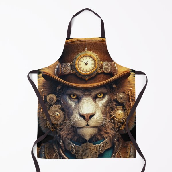 Item preview, Mechanical Mane Majesty -Steampunk Lion Art- designed and sold by lematworks.