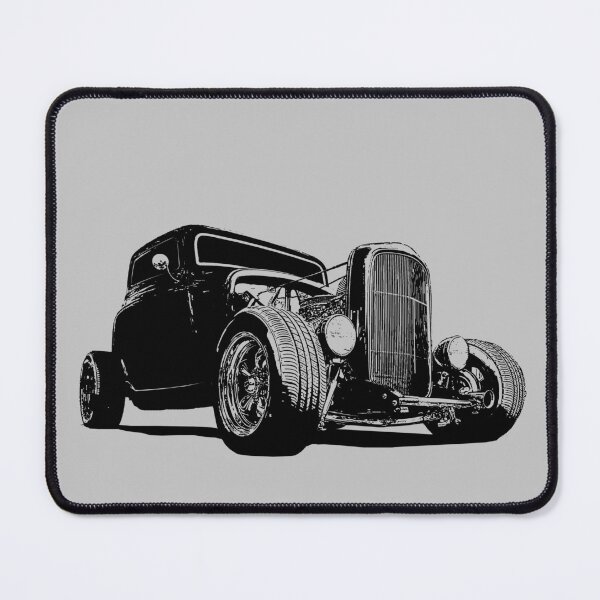 Item preview, 1932 Ford Model A Coupe - stylized black on light background #2 designed and sold by mal-photography.