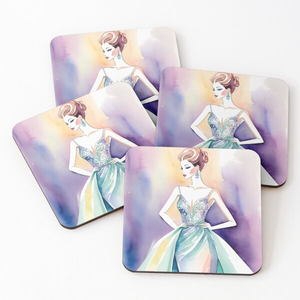 Item preview, Watercolor Fashion - Classy and elegant evening gown 8 designed and sold by FantaDesign.