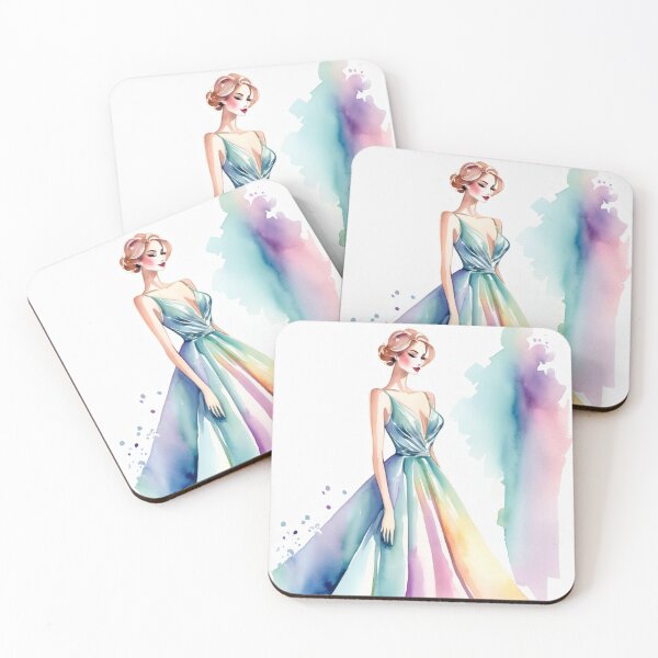 Item preview, Watercolor Fashion - Classy and elegant evening gown 9 designed and sold by FantaDesign.