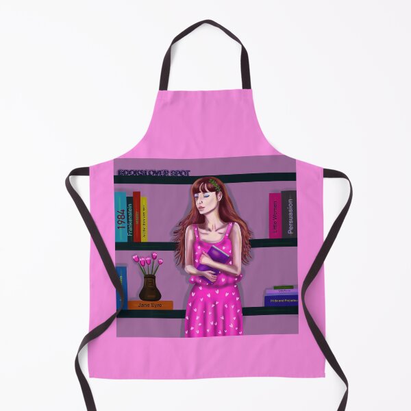Item preview, Books lover girl with bookshelf designed and sold by altairaleon.