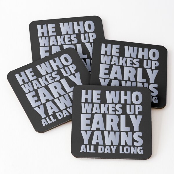 Item preview, Wakes Up Early Yawn All Day - Funny Sleepy Quotes - Wake Up Humor designed and sold by WIZECROW.