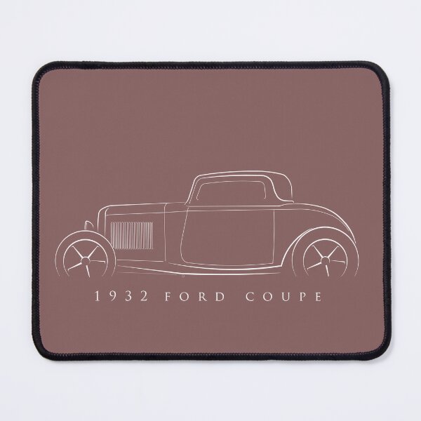 Item preview, 1932 Ford Model A Coupe - profile stencil, white designed and sold by mal-photography.