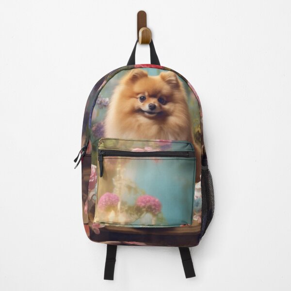 Item preview, Pomeranian floral tea party designed and sold by Justsweetdesign.