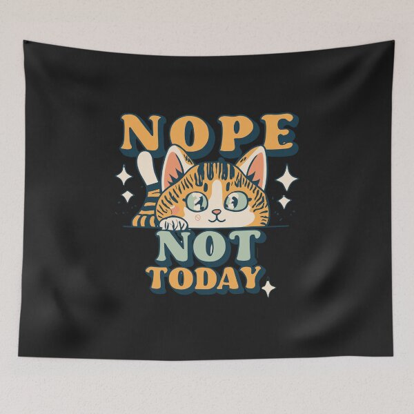 Item preview, Nope Not Today Cat T-Shirts designed and sold by MizoX7.