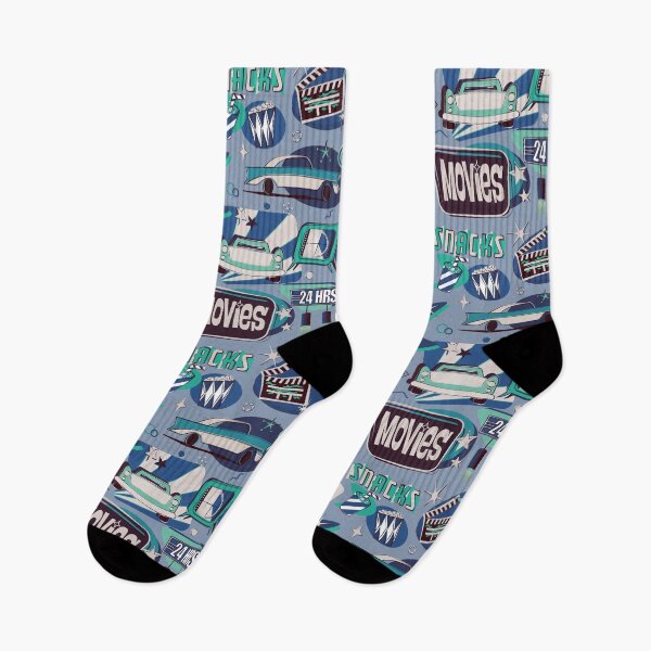 Item preview, Drive-In Retro Movie Night in Blue & Green designed and sold by katrinaroman.