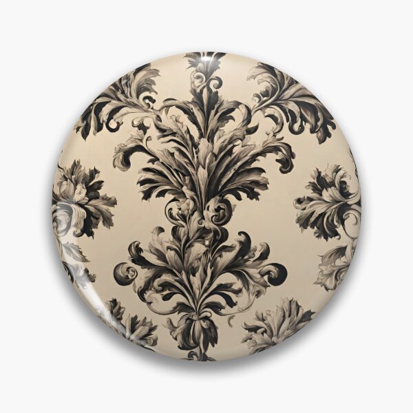 Item preview, Vintage Beige Art Deco Floral Pattern designed and sold by ArDecoS.