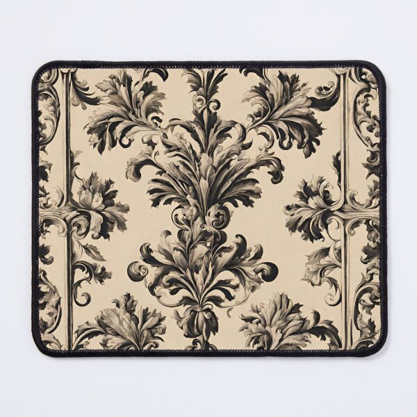 Item preview, Vintage Beige Art Deco Floral Pattern designed and sold by ArDecoS.