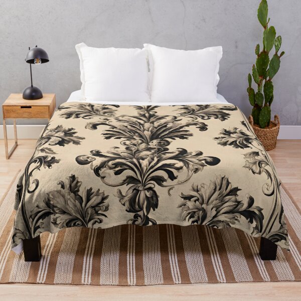 Item preview, Vintage Beige Art Deco Floral Pattern designed and sold by ArDecoS.