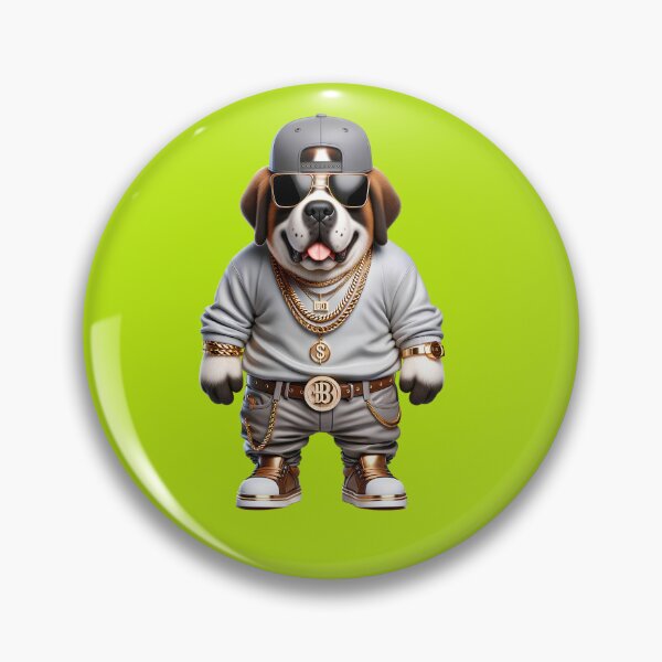Item preview, Rhythm in the City: Cute Saint Bernard Rapper with Hip-Hop Style and Canine Attitude designed and sold by Nathalymx.