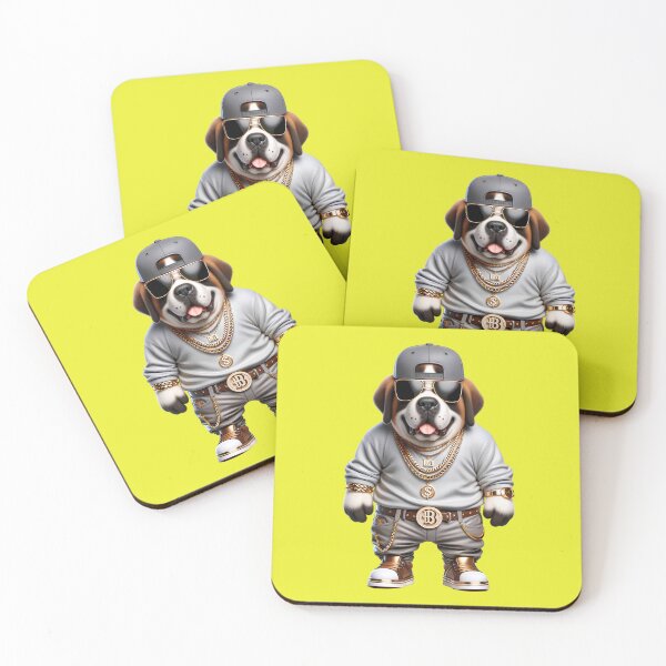 Item preview, Rhythm in the City: Cute Saint Bernard Rapper with Hip-Hop Style and Canine Attitude designed and sold by Nathalymx.