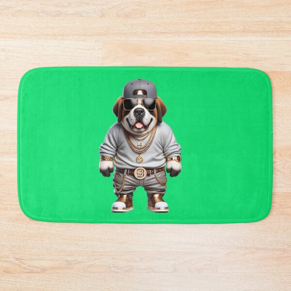 Item preview, Rhythm in the City: Cute Saint Bernard Rapper with Hip-Hop Style and Canine Attitude designed and sold by Nathalymx.