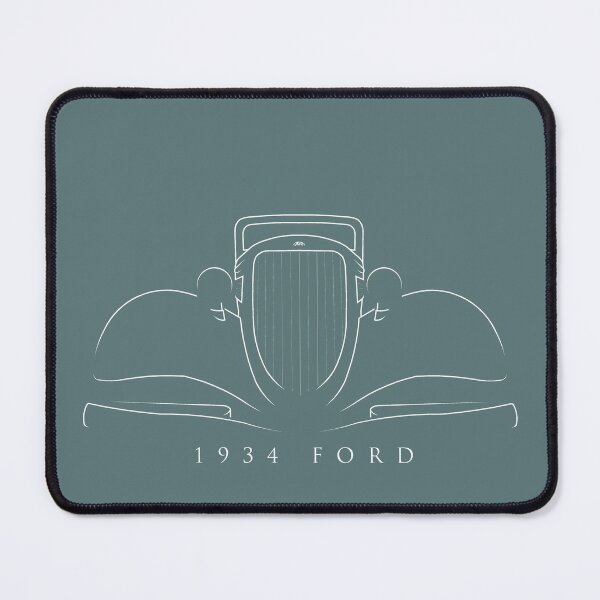 Item preview, 1934 Ford Model A - front Stencil, white designed and sold by mal-photography.