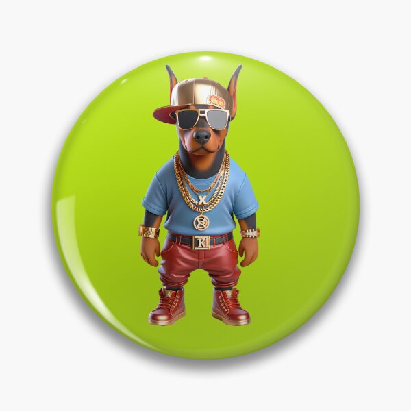 Item preview, Rhythm in the City: Cute Rapper Doberman Dog with Hip-Hop Style and Canine Attitude designed and sold by Nathalymx.