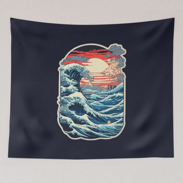 Item preview, The Great Wave Of  Japanese designed and sold by Chonguissa Fashion.