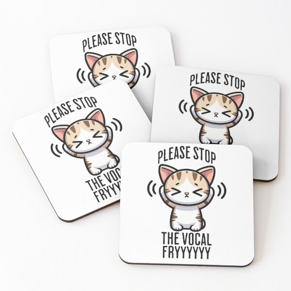 Item preview, Funny Cringing Cat Please Stop Vocal Fry design designed and sold by LuxindaSwirl.