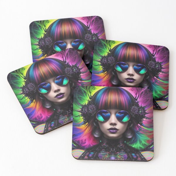 Item preview, Spectral Elegance: The Gothic Psychedelia Behind the Glasses designed and sold by KericeKreations.