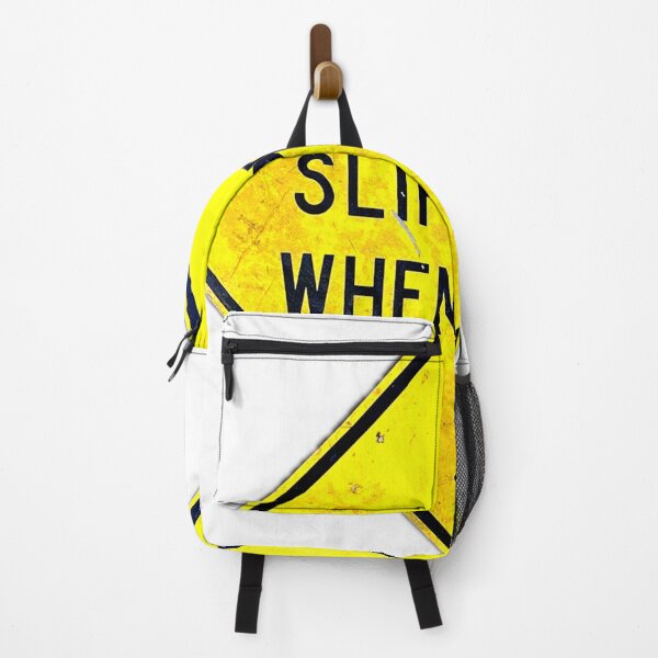 Item preview, Slippery When Wet Sign, Yellow Caution Sign, Yellow Street Sign designed and sold by BubbaCommerce.