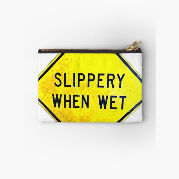 Item preview, Slippery When Wet Sign, Yellow Caution Sign, Yellow Street Sign designed and sold by BubbaCommerce.