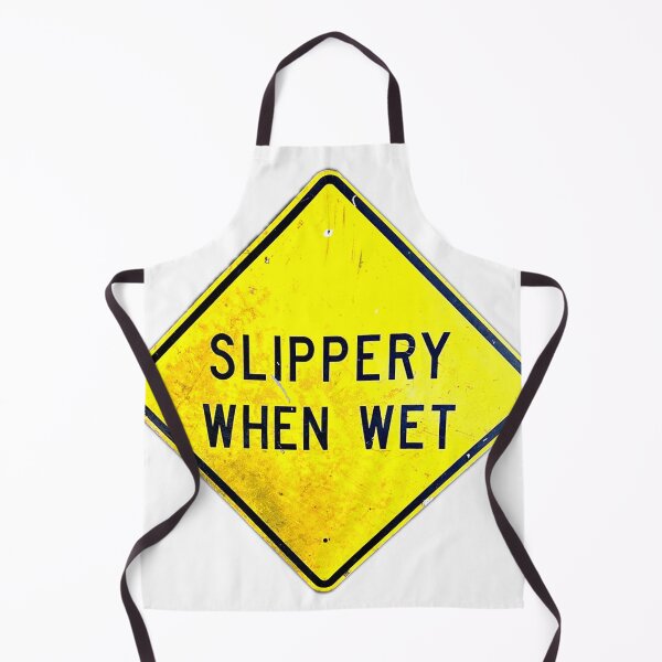 Item preview, Slippery When Wet Sign, Yellow Caution Sign, Yellow Street Sign designed and sold by BubbaCommerce.