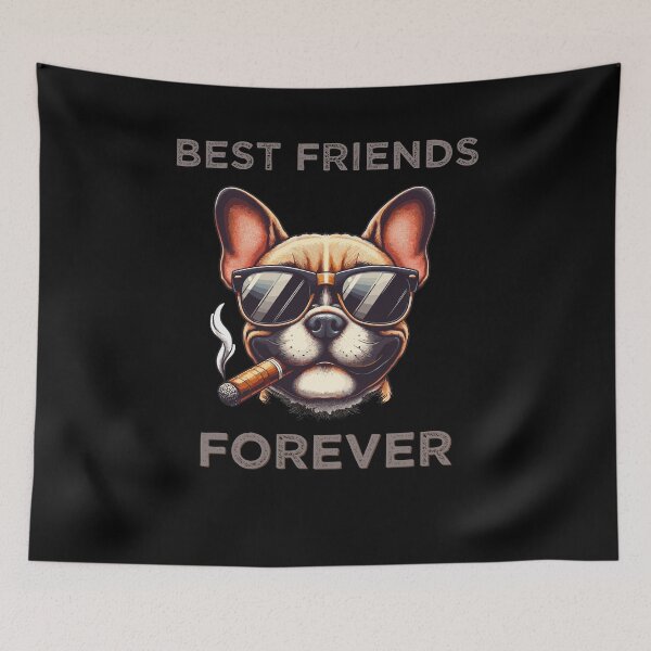 Item preview, Dog Best Friends Forever : Funny Cute French Bulldog designed and sold by ArtfulNook.