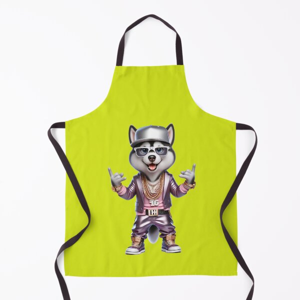Item preview, Rhythm in the City: Cute Siberian Husky Dog Rapper with Hip-Hop Style and Canine Attitude designed and sold by Nathalymx.